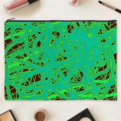 Green Neon Cosmetic Bag (xxxl) 