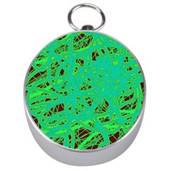 Green Neon Silver Compasses