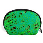 Green neon Accessory Pouches (Large)  Front