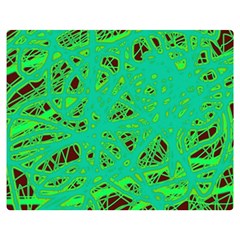 Green Neon Double Sided Flano Blanket (medium) 