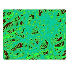 Green Neon Double Sided Flano Blanket (large) 