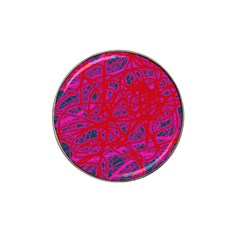 Red Neon Hat Clip Ball Marker