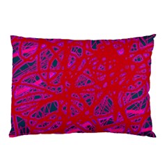 Red Neon Pillow Case