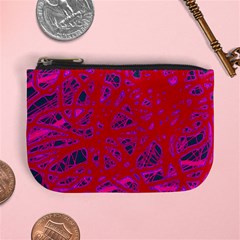 Red Neon Mini Coin Purses by Valentinaart