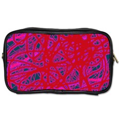 Red Neon Toiletries Bags