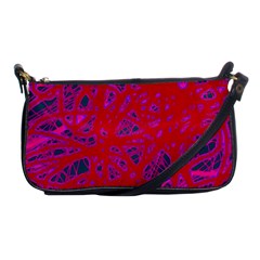 Red Neon Shoulder Clutch Bags