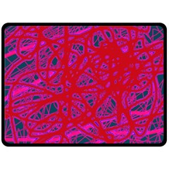 Red Neon Fleece Blanket (large) 