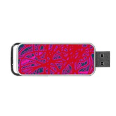 Red Neon Portable Usb Flash (two Sides)