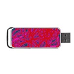 Red neon Portable USB Flash (Two Sides) Front