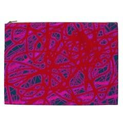 Red Neon Cosmetic Bag (xxl) 