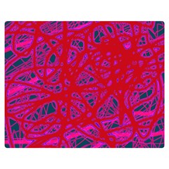 Red Neon Double Sided Flano Blanket (medium) 