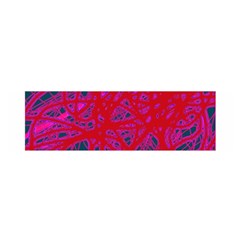 Red Neon Satin Scarf (oblong)