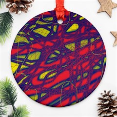 Abstract High Art Ornament (round)  by Valentinaart