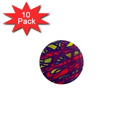 Abstract High Art 1  Mini Magnet (10 Pack) 