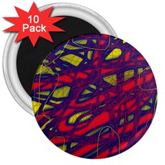 Abstract High Art 3  Magnets (10 Pack) 