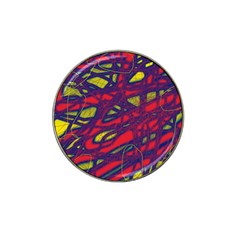 Abstract High Art Hat Clip Ball Marker