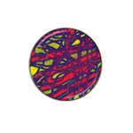 Abstract high art Hat Clip Ball Marker Front