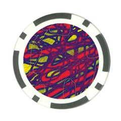 Abstract High Art Poker Chip Card Guards