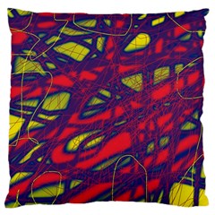 Abstract High Art Large Cushion Case (two Sides)