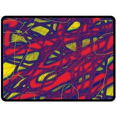 Abstract High Art Double Sided Fleece Blanket (large)  by Valentinaart