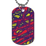 Abstract high art Dog Tag (One Side) Front