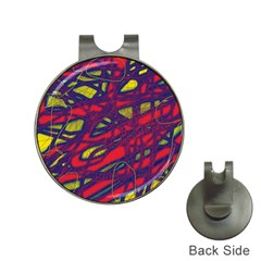 Abstract High Art Hat Clips With Golf Markers