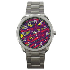 Abstract High Art Sport Metal Watch