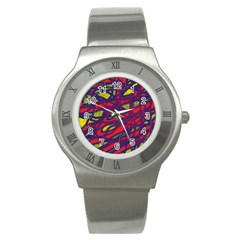 Abstract High Art Stainless Steel Watch