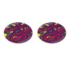 Abstract High Art Cufflinks (oval) by Valentinaart