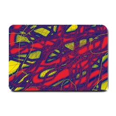 Abstract High Art Small Doormat  by Valentinaart