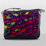 Abstract high art Messenger Bags Front