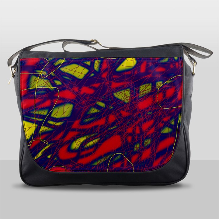 Abstract high art Messenger Bags