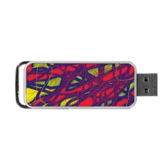 Abstract High Art Portable Usb Flash (one Side)