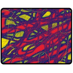 Abstract High Art Double Sided Fleece Blanket (medium) 