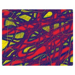 Abstract High Art Double Sided Flano Blanket (medium) 