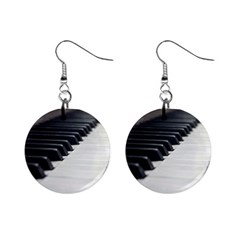 Piano Keys  Mini Button Earrings by PhotoThisxyz