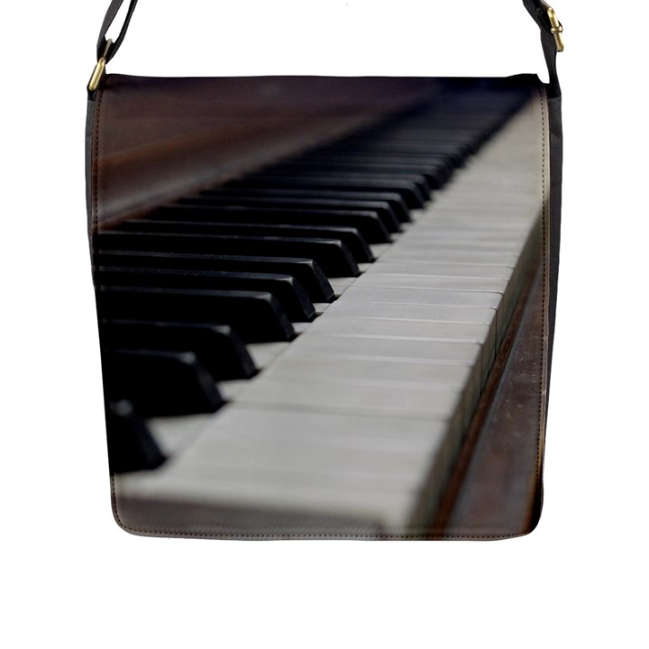 Piano Keys  Flap Messenger Bag (L) 