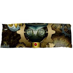 Steampunk, Awesome Owls With Clocks And Gears Body Pillow Case Dakimakura (two Sides) by FantasyWorld7