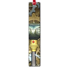 Steampunk, Awesome Owls With Clocks And Gears Large Book Marks