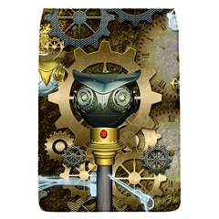 Steampunk, Awesome Owls With Clocks And Gears Flap Covers (s) 