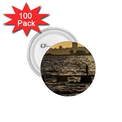 River Plater River Scene At Montevideo 1 75  Buttons (100 Pack) 