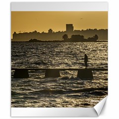 River Plater River Scene At Montevideo Canvas 20  X 24   by dflcprints