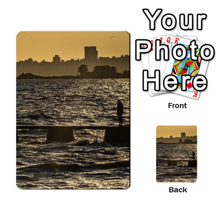 River Plater River Scene At Montevideo Multi-purpose Cards (Rectangle) 