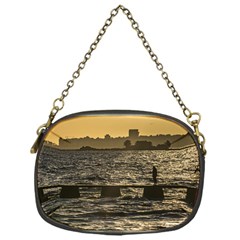 River Plater River Scene At Montevideo Chain Purses (one Side) 