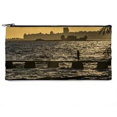 River Plater River Scene At Montevideo Pencil Cases by dflcprints