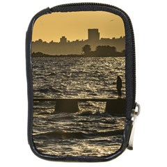 River Plater River Scene At Montevideo Compact Camera Cases by dflcprints