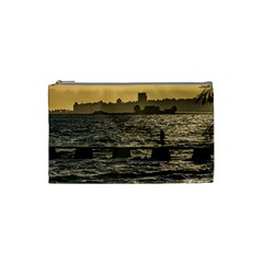 River Plater River Scene At Montevideo Cosmetic Bag (small)  by dflcprints