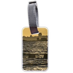 River Plater River Scene At Montevideo Luggage Tags (two Sides) by dflcprints