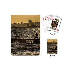 River Plater River Scene At Montevideo Playing Cards (mini) 