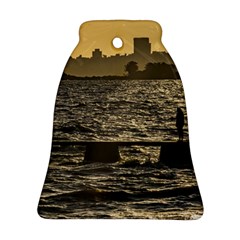 River Plater River Scene At Montevideo Bell Ornament (2 Sides) by dflcprints